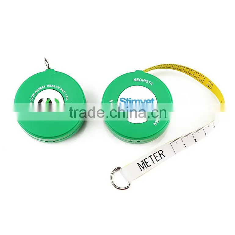 Professional Measuring Tool Green Color Customized Farm Cow Measuring Tape for Animal by OEM Service
