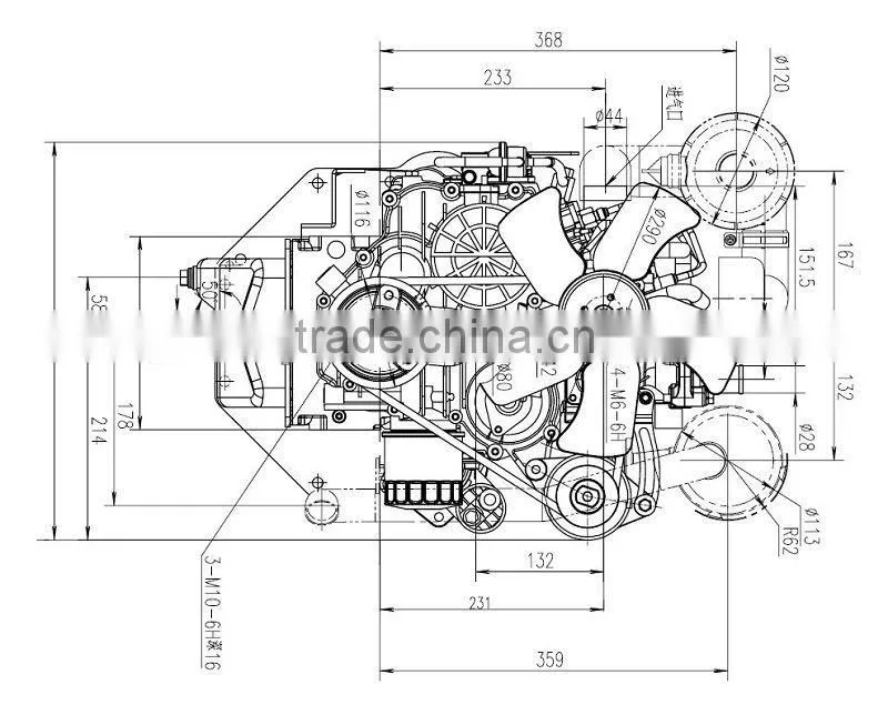 Small marine inboard diesel engines(3M78)