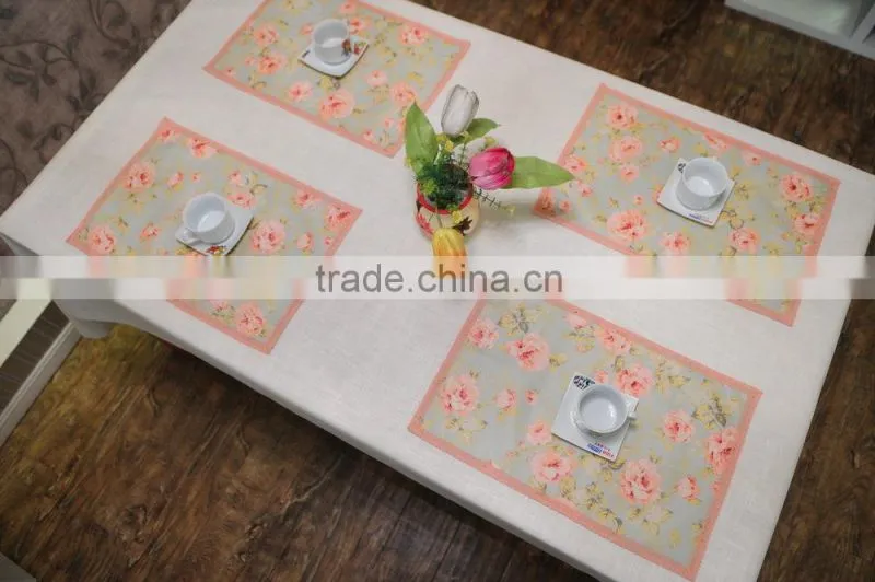 Rose High Quality Reach Standard Hot Selling Woven Place Mats/dish Mat/table Runnerwith Many Designs