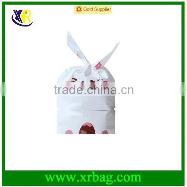 Party Decoration Plastic Cute Rabbit Ear Cookie Bags Candy Biscuit Packaging Bag Wedding Gift Handbags