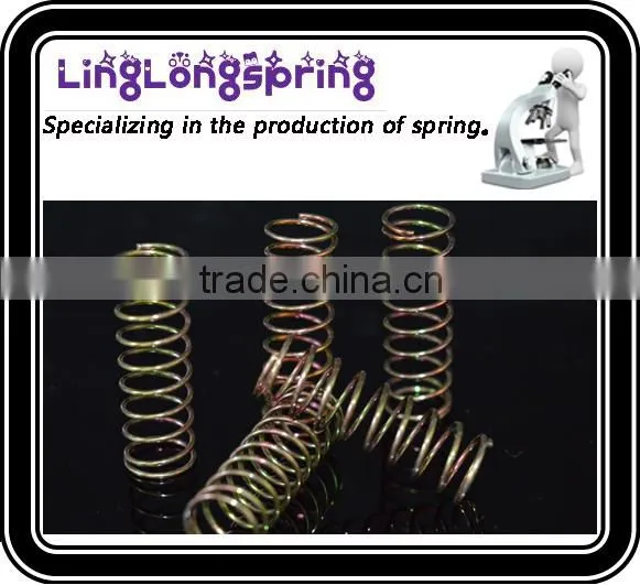 Gold-plated precision compression spring