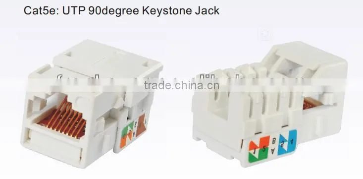 Cat5e UTP 90degree Keystone Jack