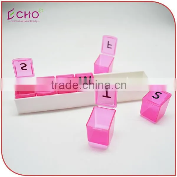 New 7-Day Plastic Pill Box Single Daily Tray
