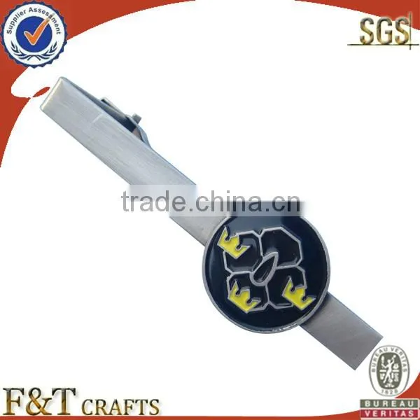 promotional black annealed logo custom made tie bar