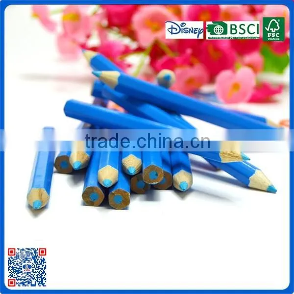 2016 bulk sale small wood color pencil from China with AAA quality