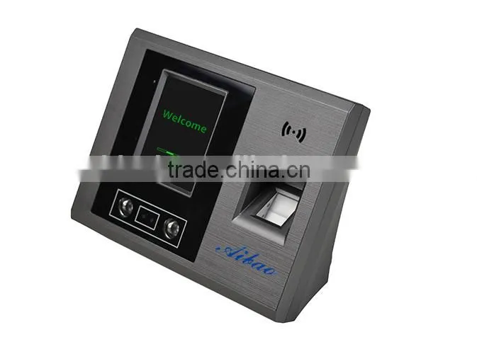 Face & Fingerprint recognition time attendance recorder with software