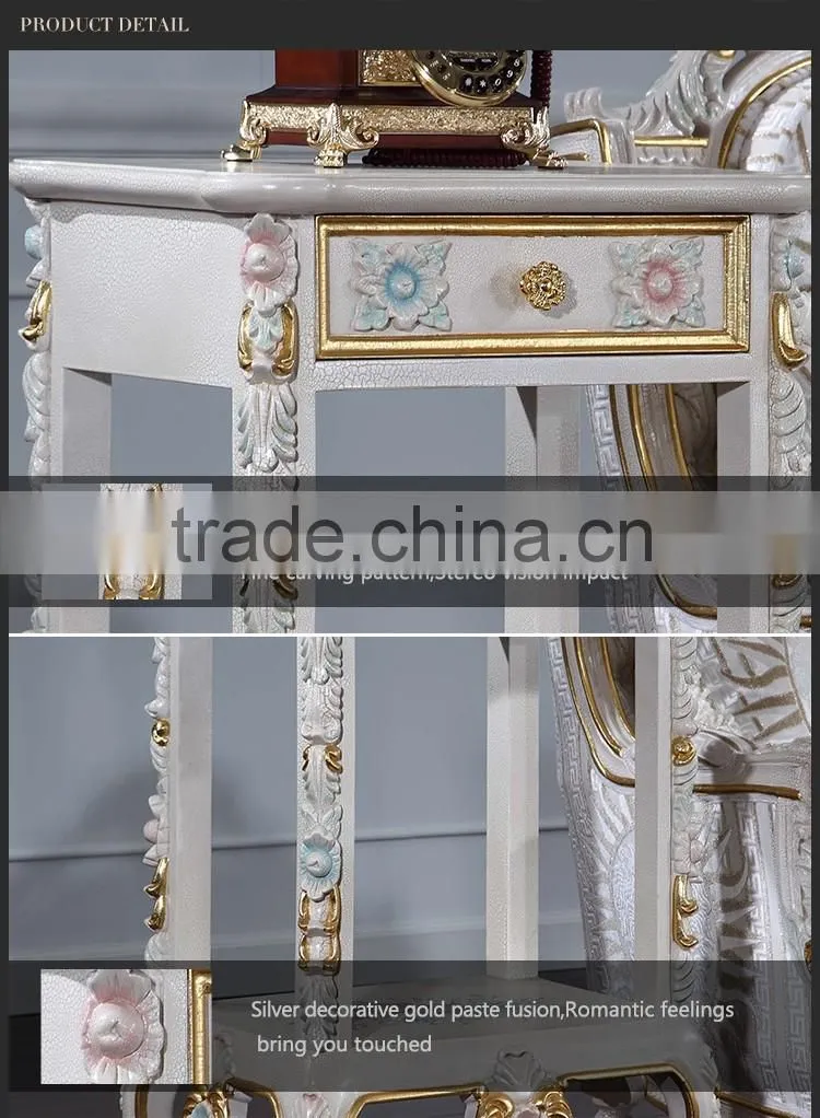 Royal furniture french style-antique hand carved furniture telephone stand