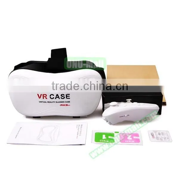 Superior VR 3D BOX Glasses Headset for 3.5 inch - 6.0 inch Smartphones with Remote Controlle