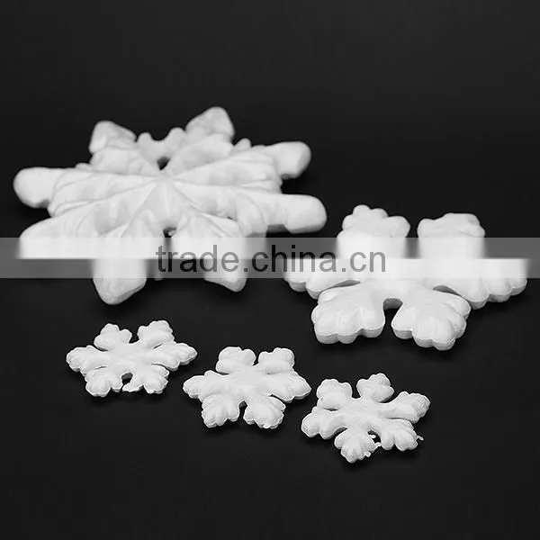 130mm white polystyrene christmas decoration snowflake