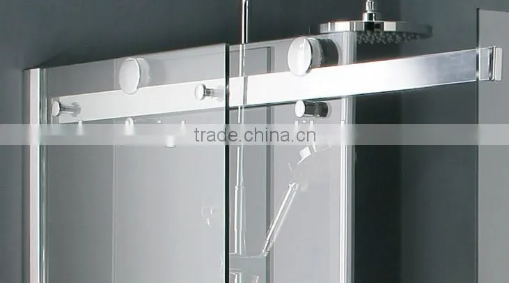 high quality frameless clear glass shower door