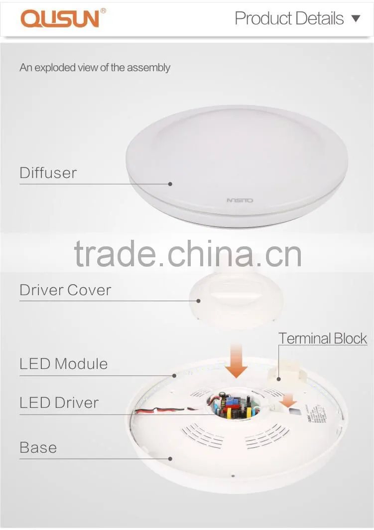LED Ceiling Lamp 15W 20W, Sliver, CE RoHS