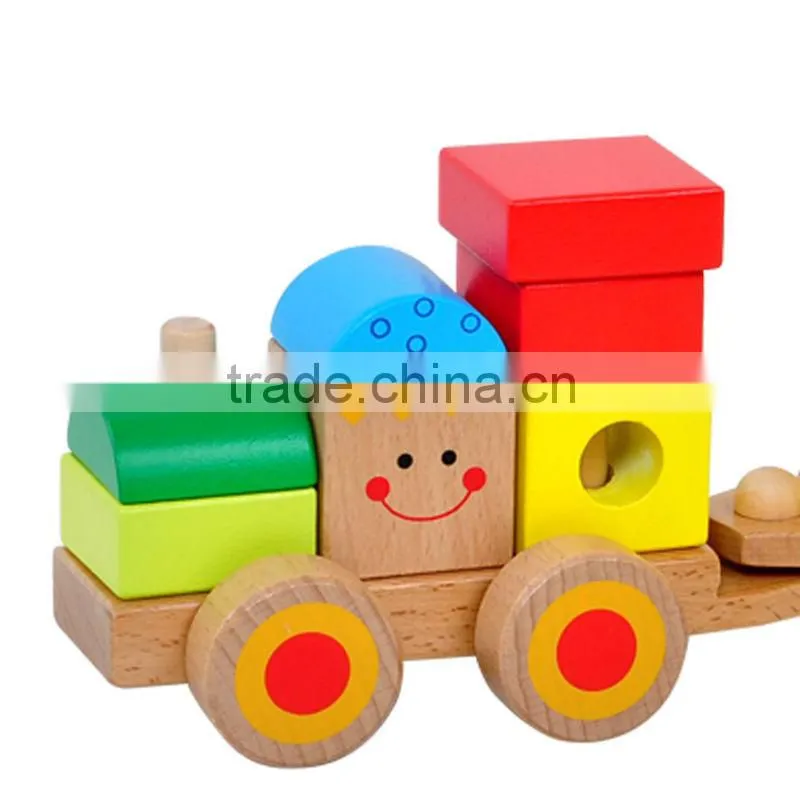 Educational Baby Wooden Antique Toy Trains Classical Train Toys Set