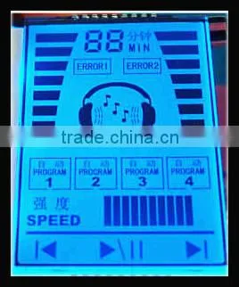 positive 8 segment monochrome AQI PM2.5 lcd display