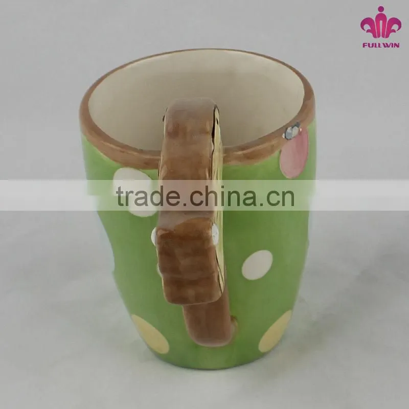 Ceramic mugs with handle