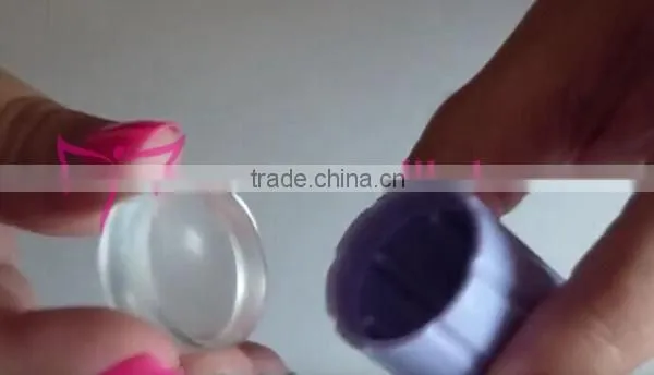 2016 new nail stamper,clear jelly nail stamper,transparent nail stamper