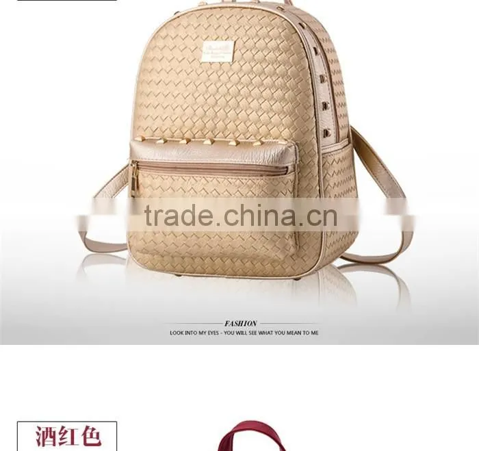 Korea style travel bag girls fashionable high school teenage backpack