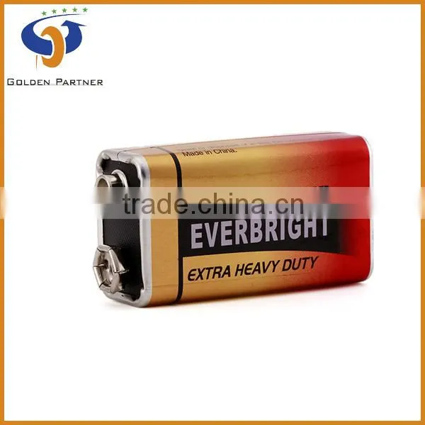 6F22 9V Carbon Zinc Battery, 9V Battery Cell