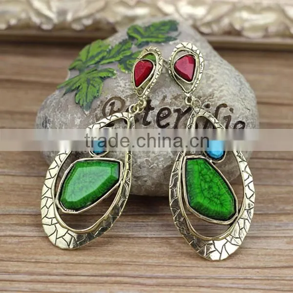 large alloy rhinestone earring, latest fashion earrings