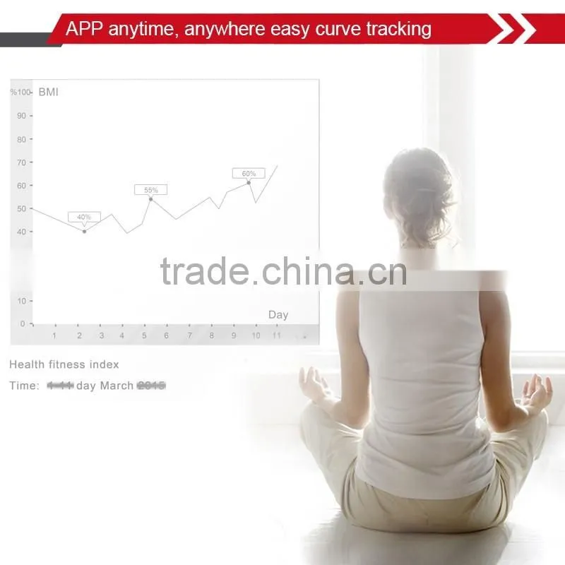 Bluetooth weighing scale digital body fat scale with CE