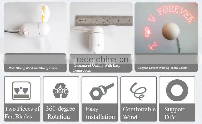 Programmable usb mini fan