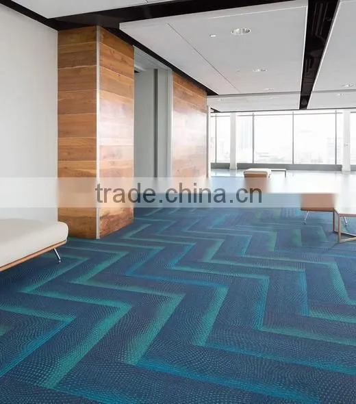 Luxury hotel wilton carpet with leaf pattern