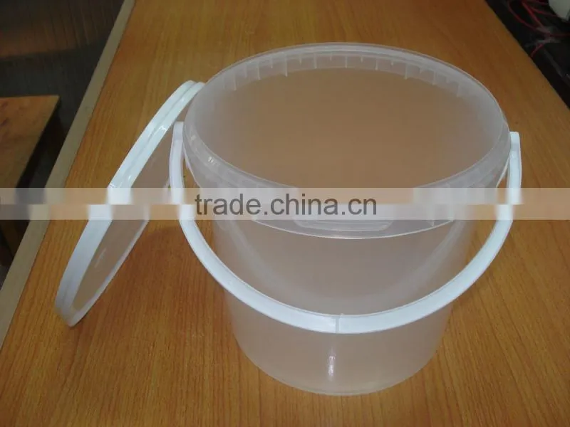 clear plastic bucket pail with lid 1 gallon/ 1 gallon clear plastic bucket pail with lid