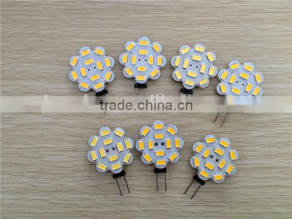 Round Shape 100lm G4 Side Pin 24SMD 1.2W 3528 24V CE RoHS Approved