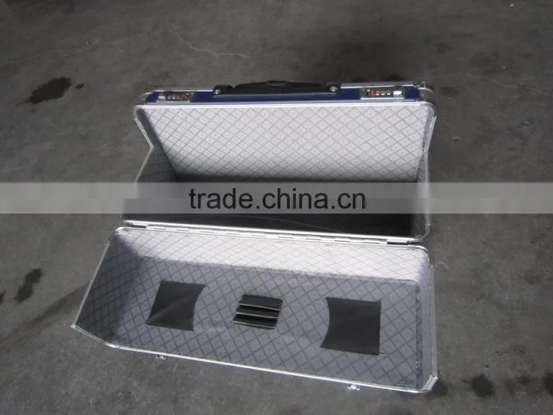 Light blue design with wheels aluminum trolley tool box