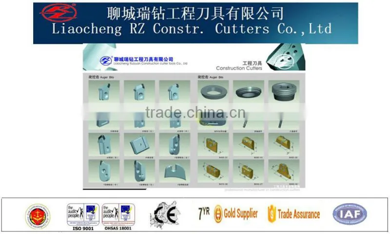 earth drilling mechinary partsBFZ65/aguer drill teethBFZ65/Construction cutting tools.round shank chisel bits.Foundation