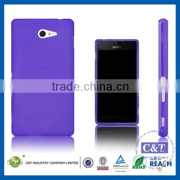 C&T Wholesale smartphone fashion tpu cover case for sony m2