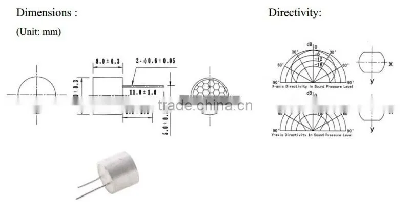FB-10P20 ultrasonic piezoelectric transducer, ultrasonic flow sensor with 2pins (FBELE)