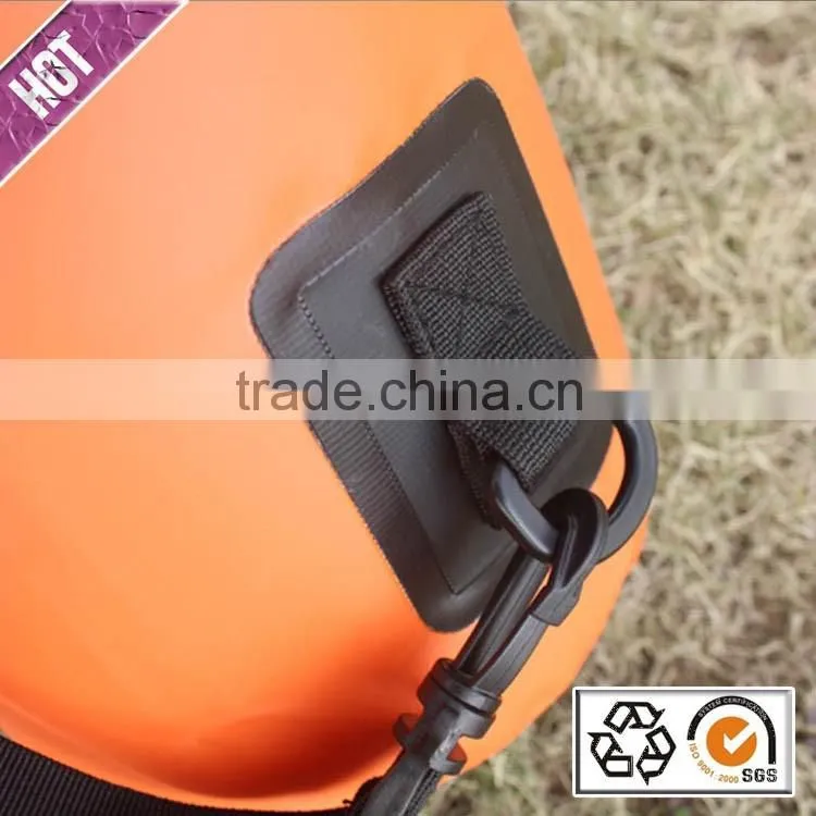 Hot selling custom logo outdoor camping hiking dry bag with shoulder strap