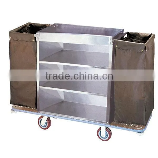 K-003movable aircraft cleaning service trolley/lockable door service cart