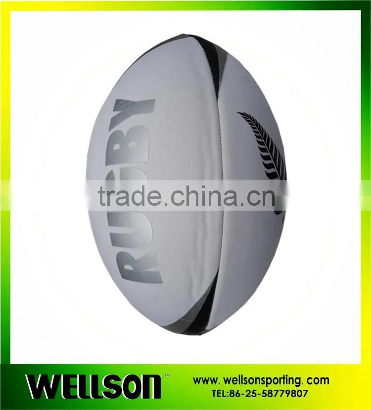 Full size machine sewn neoprene rugby ball