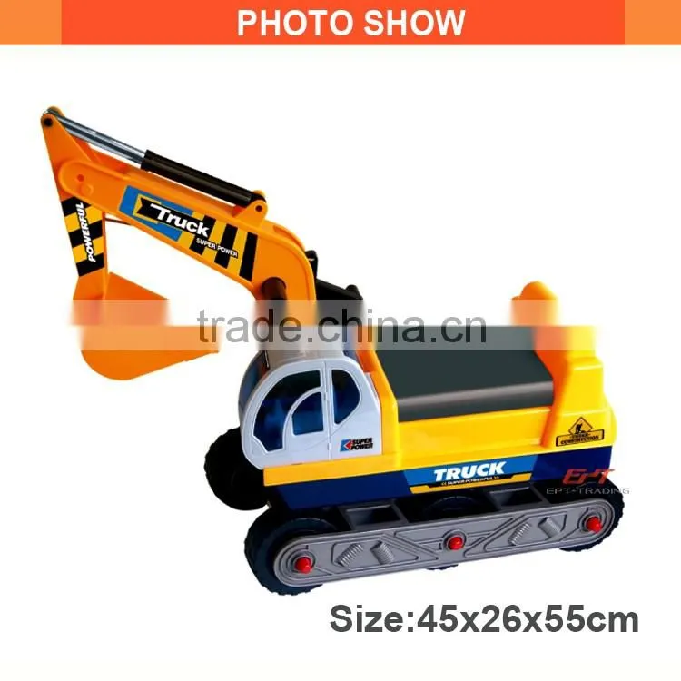 Plastic simulation construction truck toy funny kids ride on car toy