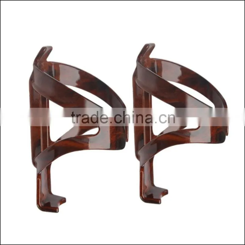 Production Wholesale mountain road bike cycling water bottle cage cup holder peach wood engineering materials PC Bottle Cage