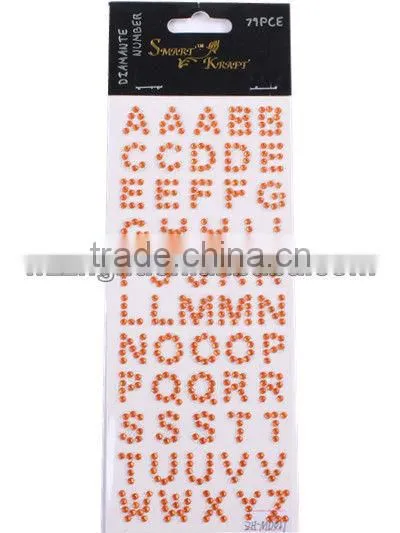 Acrylic Crystal Laptop Letter Sticker