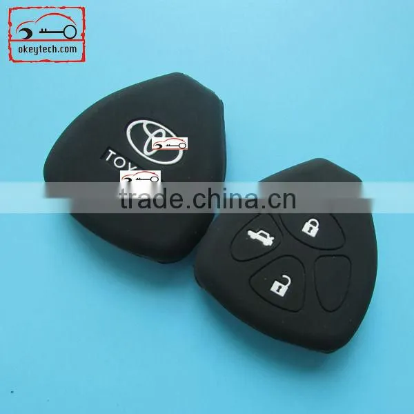 Okeytech silicone key cover Toyota Camry 4 buttons silicone key cover for silicone car key cover