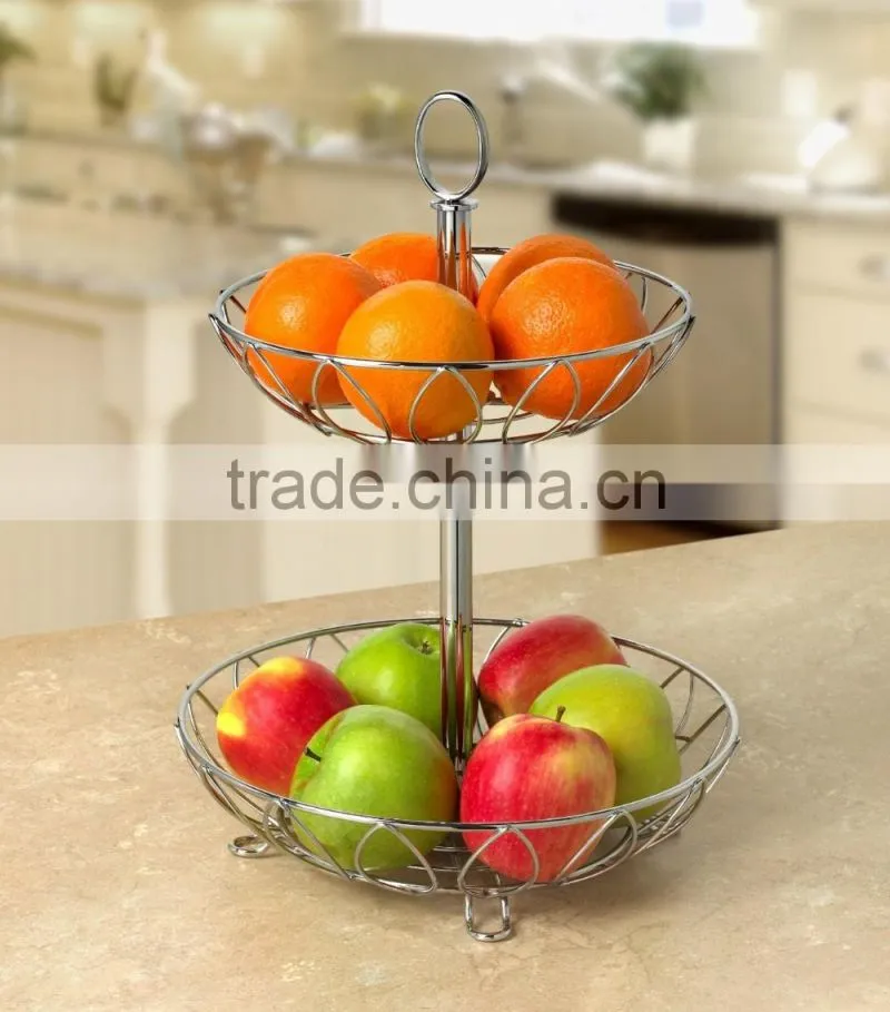 3-Tier Round Iron Hanging Basket