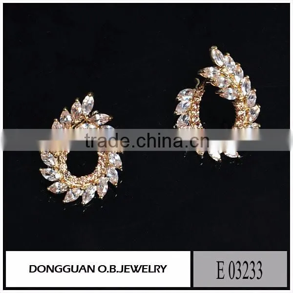 2016 The newest Wholesale stud earrings,MATT finished jewelry earring
