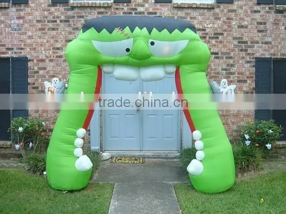 Outdoor Halloween Inflatable Arch / Inflatable Graveyard Archway