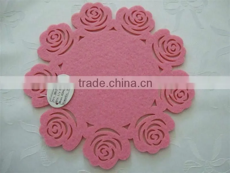 felt placemat and coaster