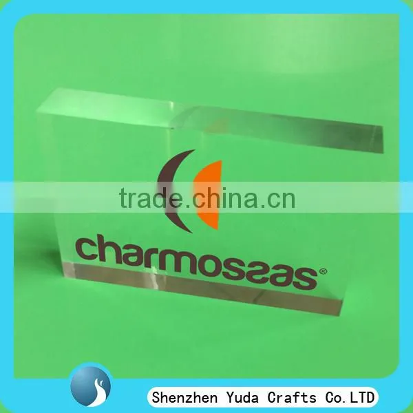 customized transparent printed acrylic block crafts wholesale best Christmas gift custom made in China