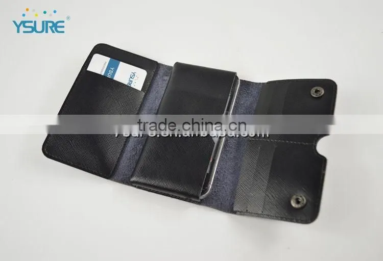 real leather case skin flip cover pouch wallet for iphone 4 4s