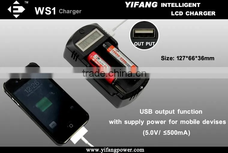 battery charger 2014 Popular WS1 LCD universal 2 slots charger with UK plug