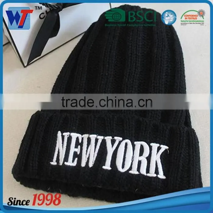Multi color wooly knit cool beanies pom beanie mens hats