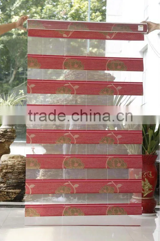 100% polyester Peacock blinds / double layer blinds / Roman blinds