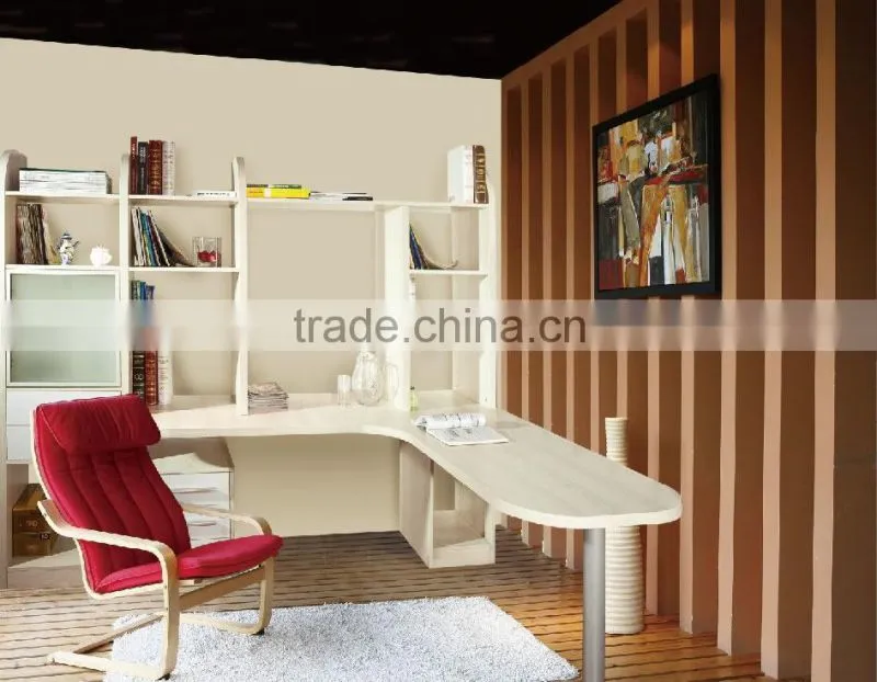 wood bookcase with doors and drawers