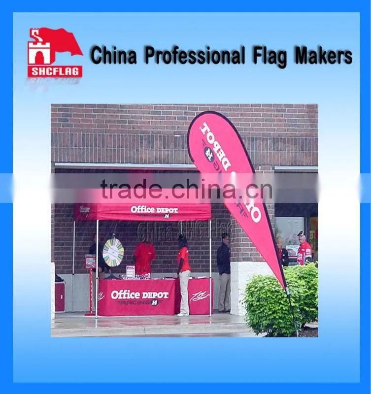 Custom Outdoor Banner Stands Displays Beach Feather Flag Pole