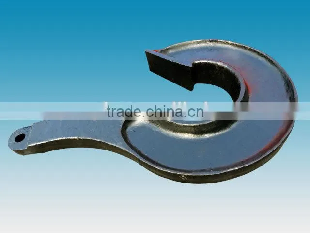 Single Claw Boat Anchor , Cast Iron Type J Hook